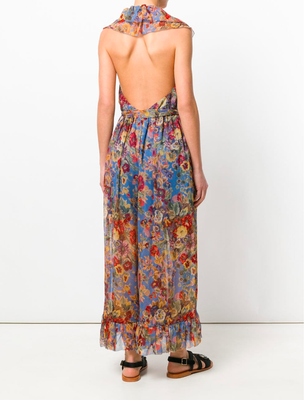 zimmermann open back dress